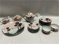 Hand Painted Nippon Plates, Tea Plates, Sugar