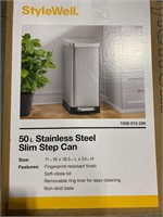 STYLEWELL 50L stainless steel trash can