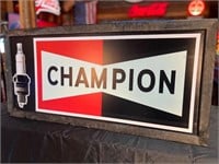 18 x 38” Framed Metal Champion Sign