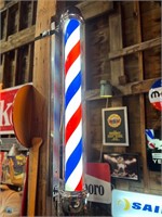 46” Tall Revolving Light Up Barbershop Pole