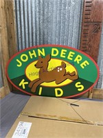 JOHN DEERE KIDS CARDBOARD SIGN, 18 X 30, NEW,