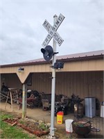 Incredible Porcelain Railroad Crossing Signal
