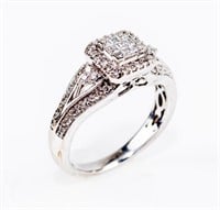Jewelry 10kt White Gold Diamond Wedding Ring