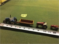 assortment of small tractors
