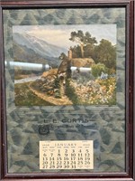 Vintage Calendar Print