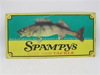 STAMPYS BAIT AND TACKLE EMBOSSED SIGN