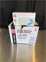 7 boxes vinyl synmax exam gloves 100 gloves per