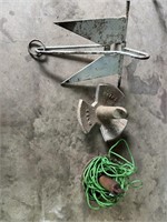 3 ASSORTED BOAT ANCHORS
