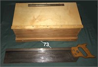 Stanley No. 60 miter box & unmarked saw