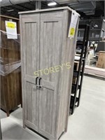 Like New 2dr Grey Storage Cabinet - 27 x 15 x 72