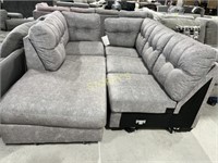 Falkirk Grey Sectional Bed Unit ~77 x 90