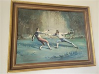 2 Men Fighting Painting by KILLES