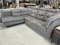 Falkirk Grey Sectional - Discoloration Shown
