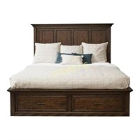 Queen Bed Set w/ Headboard, Footboard & Storage