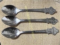 3 Vintage Rolex Bucherer of Switzerland spoons