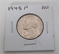 1945-P Silver WWII Nickel