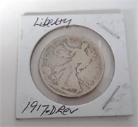 1917-D Standing Liberty Half Dollar Coin