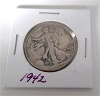 1942 Standing Liberty Half Dollar Coin