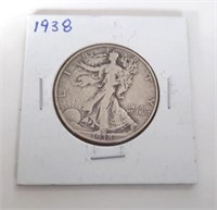 1938 Standing Liberty Half Dollar Coin