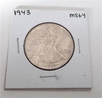 1943 Standing Liberty Half Dollar Coin