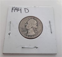 1944-D Silver Washington Quarter Coin
