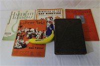 Vintage Music Books, Great Displays!