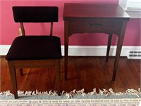 Mcm sewing table and chair (no machine)