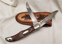 Case XX Pocket Knife, leather case