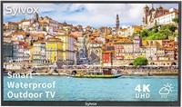 SYLVOX 55 inch Waterproof Outdoor Smart TV (READ)