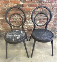 (2)  Metal Patio Chairs - Emu Charleston