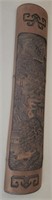 F - CARVED BAMBOO WALL HANGING 27"T (A1)