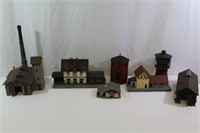 Assembled Model Train Stations, Bldgs.,Towers+++