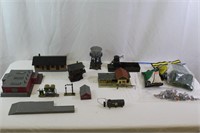 15 Pcs. Model Train Buildings & Accessories