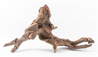 Driftwood Sculpture w/ Embedded Stone