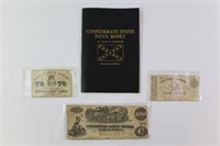 1862-1863 Confederate Paper Money & Info. Book