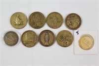 Collection Masonic Commemorative Coins 1969-2001