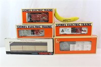 Holiday Lionel Train Boxcars,Caboose&South.Flatcar