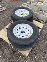 205-75-15 Trailer Rims and Tires