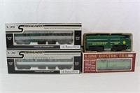 K-Line Model Train Cars,Streamliner,Loco,Reefer+