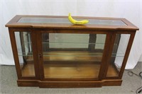 Wood and Glass Lighted Display Case