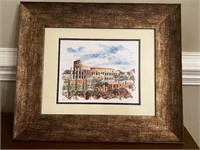 Framed Picture Of The Colosseum Rome