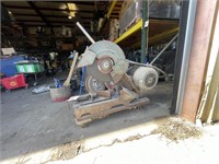 3-Phase Cut-Off Saw on Cart-Old-WORKS