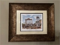 Roman ruins framed print