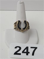 Sterling Silver horseshoe Ring Size 9 1/2, 10 gr