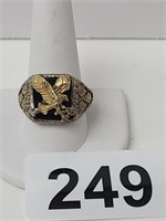 Men's Sterling Silver Eagle Ring sz 11, 12.2 gr