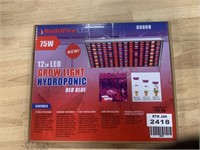75W LED GROW LIGHT 12 IN HYDROPONIC RED BLUE LED 8