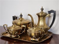 Antique Brass Tea & Coffee Service Set