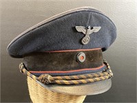 WWII German 3rd Reich Reichsbahn Visor Cap,