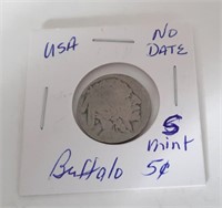 Buffalo Nickel No Date
