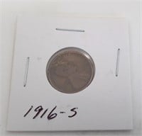 1916-S Lincoln Wheat Penny